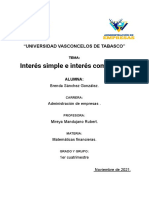 Interés simple e interés compuesto en las matemáticas financieras