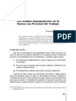 14 Medios Impugnatorios en La Nueva Ley Procesal Del Trabajo - Libro 43-97