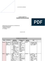 Modelo Cuadro Comparativo Técnicas de Evaluación