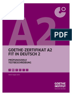 Goethe A2 Prüfungsziele