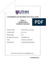 Universiti Tun Hussein Onn Malaysia Test 1 Semester I SESSION 2021/2022