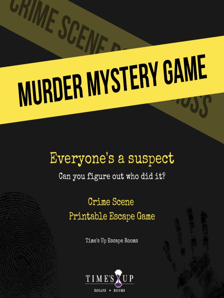 Crime Scene Printable Game 3 | PDF