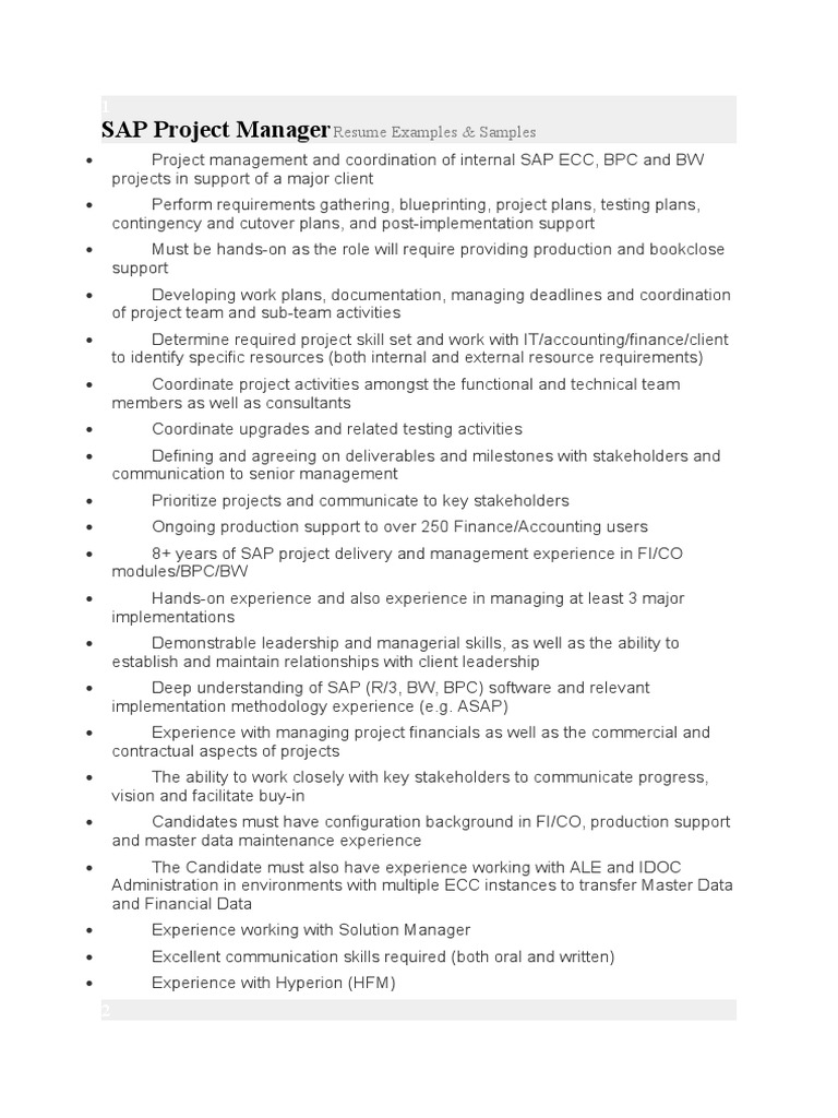 BPC Project Management Overview | PDF | Project Management | Customer ...