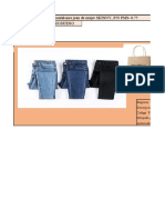 Configuracion DEMMO Pantalones Jean de Mujer SKINNY, P/N PMS-0.75 Realizado Por: LISNEYRIS BUENO Fecha: 30/11/2021 Dibujo