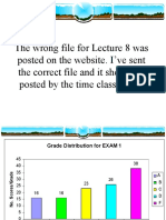 The Wrong File For Lecture 8 Was Posted On The Website. I've Sent The Correct File and It Should Be Posted by The Time Class Is Out
