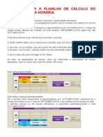 10.2) Como Utilizar A Planilha de Cálculo Do Mapa de Carga Horária