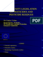 Community Legislation On Pesticides and Pesticide Residues: DR Canice Nolan