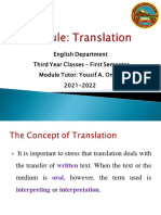 Translation 2021 2022
