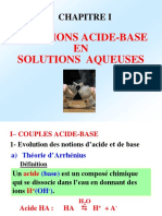 Chap I Acide Base