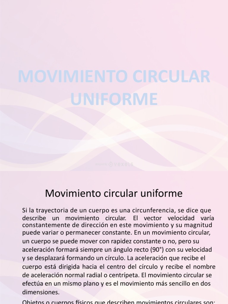 Mov.-Circular-Uniforme Parte 1 | PDF | Velocidad | Rotación