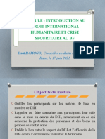 Introduction Au Dih Crise Securitaire Au BF