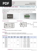 Schott SEFUSE D6SC: Miniature Battery Fuse