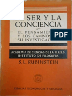 Rubinstein El Ser y Conciencia