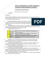 Modelo de Plano de Emergência Contra Incêndio e Pânico em Eventos Com Reunião de Público