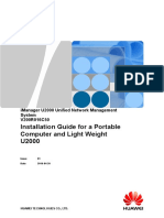 Imanager U2000 V200R016C50 Installation Guide For A Portable Computer 01