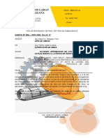 Carta #004 Conformidad de Requerimiento de Materiales