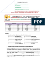 7. Les Adjectifs Possessifs