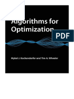 Algorithms For Optimization (The MIT Press) - Mykel J. Kochenderfer