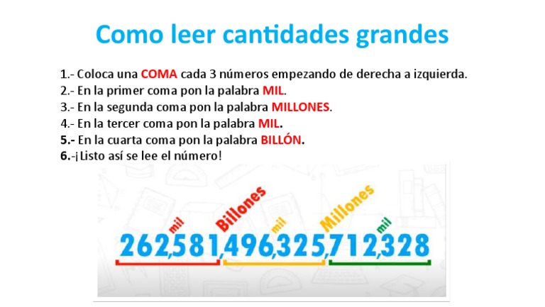 Cómo leer números grandes fácilmente | PDF