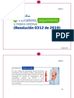 Diseño de Indicadores, Seguimiento y Mejora Continua (Resolución 0312 de 2019)