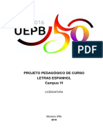 PPC Letras Espanhol Licenciatura CCHE