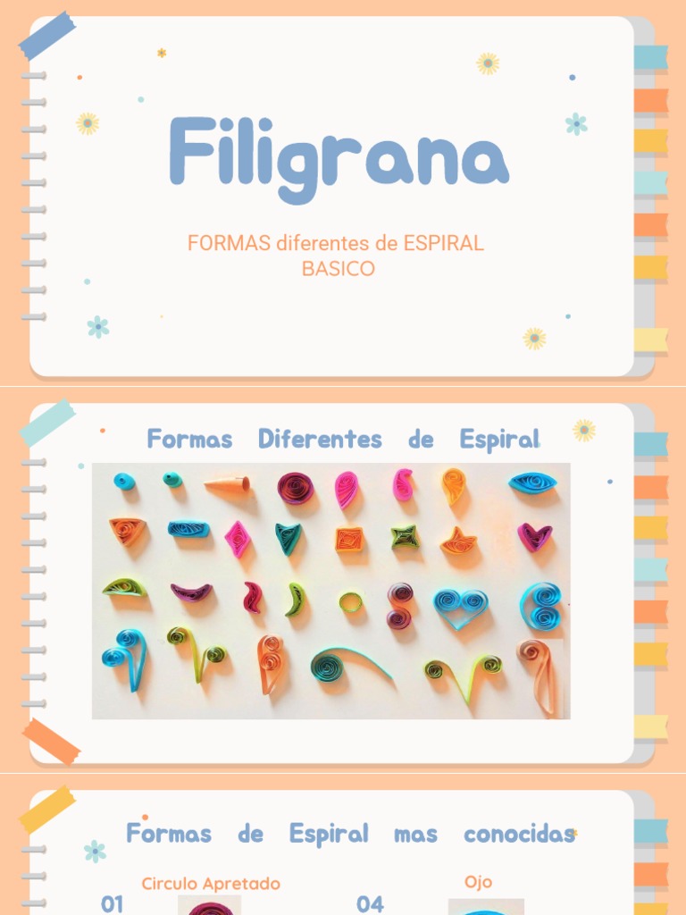 Formas y Materiales para Filigrana | PDF | Papelería | Artesanías