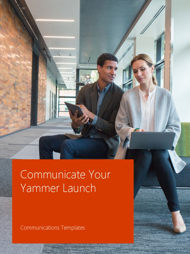 Yammer Launch Communication Plan | PDF | Computer Network | Computing