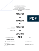 Esfuerzos Por Torsión y Esfuerzos Combinados