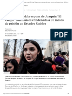 Emma Coronel - La Esposa de Joaquín - El Chapo - Guzmán Es Condenada A 36 Meses de Prisión en Estados Unidos - BBC News Mundo