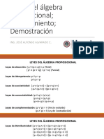 Leyes Del Álgebra Proposicional Razonamiento y Demostración