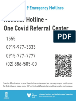 COVID 19 Emergency Hotlines - Individual