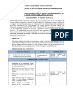 Corte Superior de Justicia de Puno Comisión Distrital de Selección de Jueces Supernumerarios