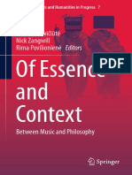 Of Essence and Context - Between Music and Philosophy (2019 - Unlocked