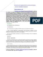 DS 010-2009-EF - Reglamento Del Decreto Legislativo #1053