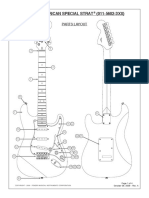 American Special Strat (011-5602-3XX) : Parts Layout
