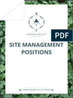 SITE MANAGEMENT POSITIONS - LEAD + TEAM MEMBERS