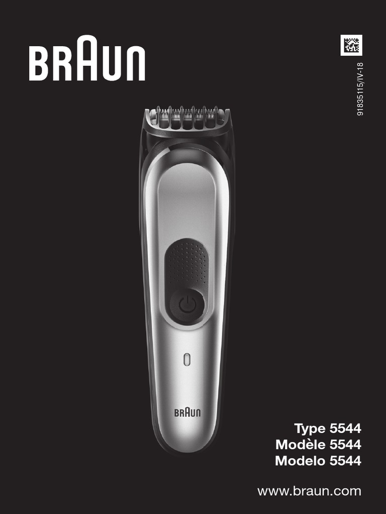 Braun 5544 Shaver Manual | PDF | Ac Power Plugs And Sockets | Power Supply