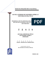 Tesis Desarrollo de Una Metodología Para El Diseño Del Proceso de Producción Sustentable de Bioturbosina.