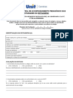 Relatório de Acompanhamento Pedagógico - Estagiário