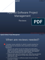 Applied Software Project Management: Reviews