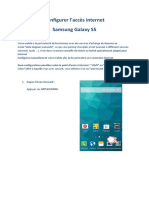 Configurer Acces Internet Sur Samsung Galaxy s5