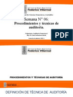 Semana 6-Procedimientos y Tecnicas de Auditoria