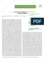 Environmental Bioremediation of Industrial Effluent: Imedpub Journals