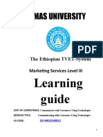Communicate With Customer Using Technologies PDF Teaching Material