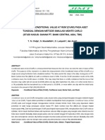 Jurnal Pengukuran Conditional Value at Risk (CVAR) Pada Aset Tunggal Dengan Metode Simulasi Monte Carlo