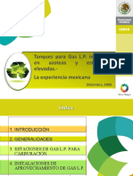 Tanques para Gas LP instalados en azoteas y estructuras elevadas