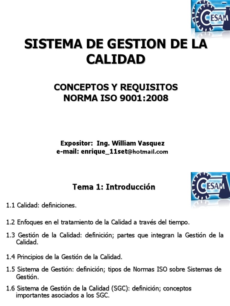 Requisitos de La Norma Iso 9001 | PDF | Calidad (comercial ...