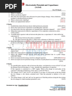 2.electric Potential and Capacitence 2ndPUC PYQs