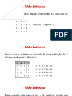 Aula 13 - Circuitos Aritméticos - Meio Subtrator-Subtrator Completo