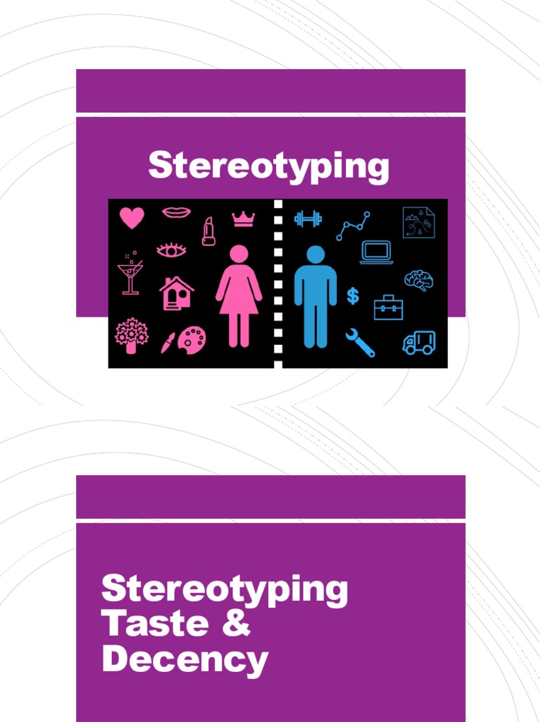 Stereotyping and Decency - Notes 2021 | PDF | Stereotypes ...